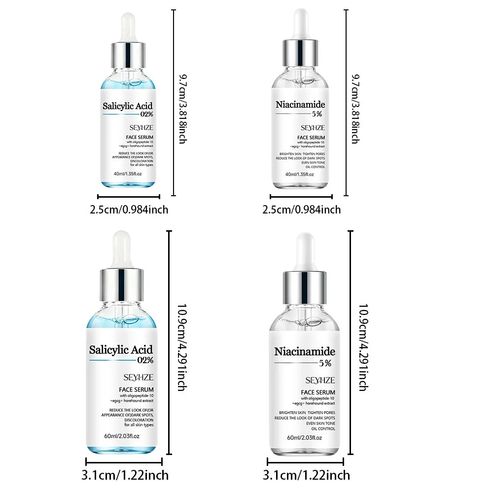 Niacinamide Brightening Serum Set (2-Piece) | Hydrating & Skin Barrier Support
