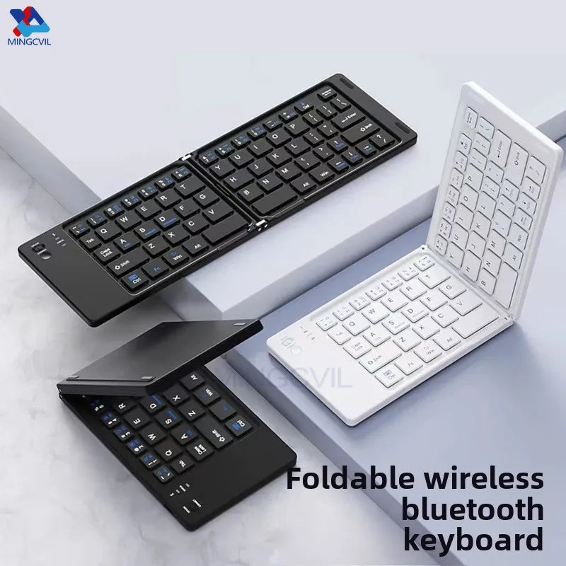 Foldable Bluetooth Keyboard – Portable Wireless Keyboard for Tablets, Phones & Laptops