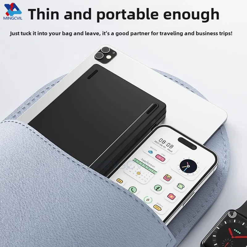 Foldable Bluetooth Keyboard – Portable Wireless Keyboard for Tablets, Phones & Laptops