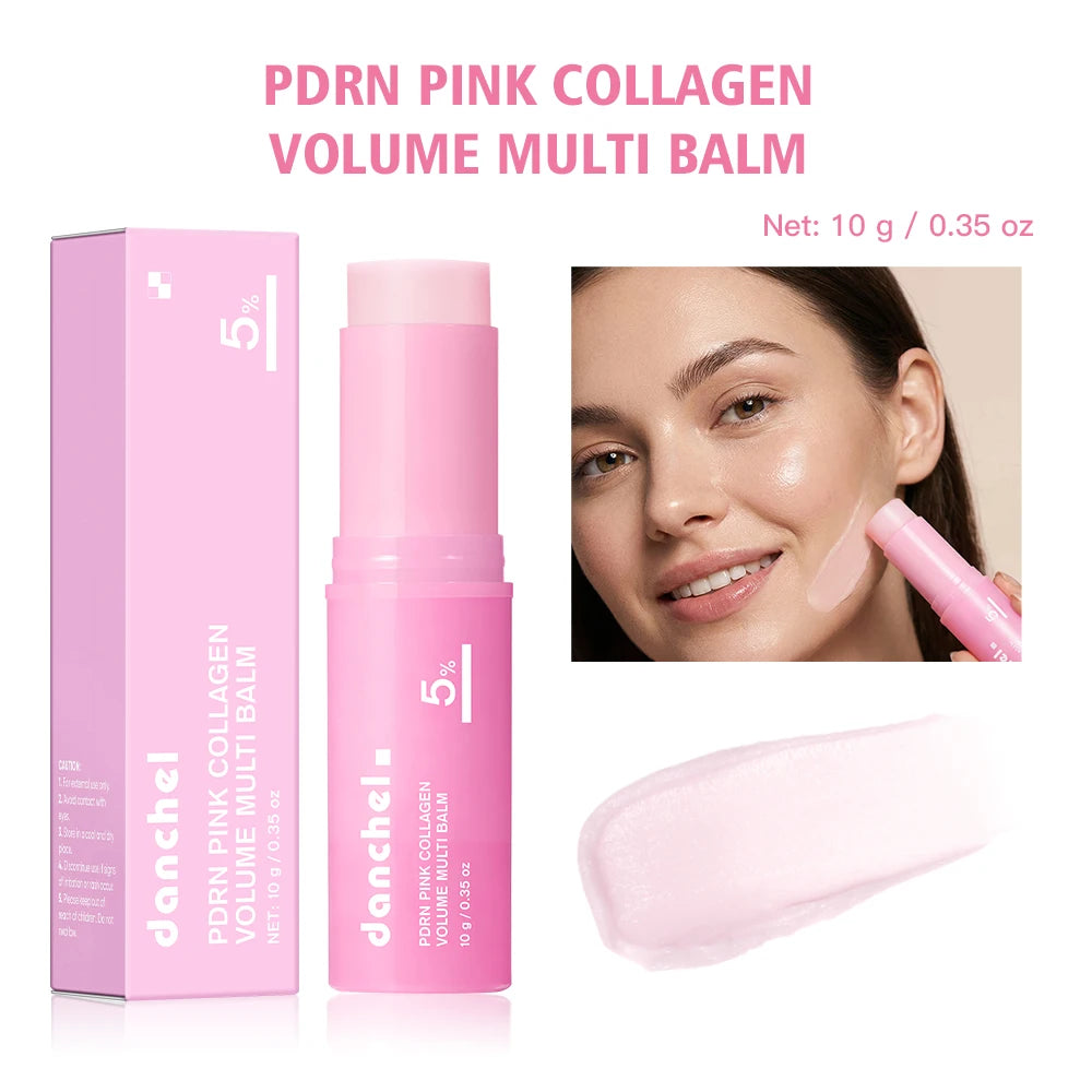 PDRN Pink Volume Balm Firming Stick for Face, Eyes, Neck & Lips