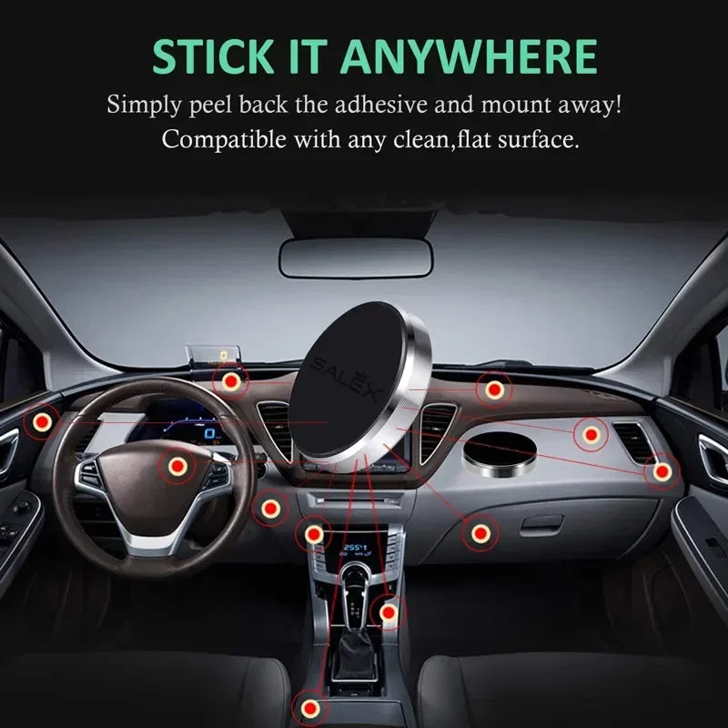 Magnetic Car Phone Mount – Universal Dashboard & Air Vent Holder