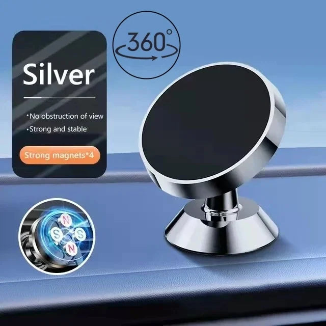 Magnetic Car Phone Mount – Universal Dashboard & Air Vent Holder