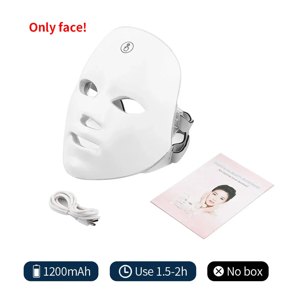 7-Color LED Facial Therapy Mask | At-Home Light Therapy Device