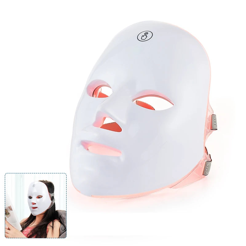 7-Color LED Facial Therapy Mask | At-Home Light Therapy Device