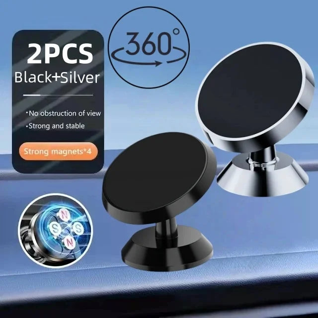 Magnetic Car Phone Mount – Universal Dashboard & Air Vent Holder