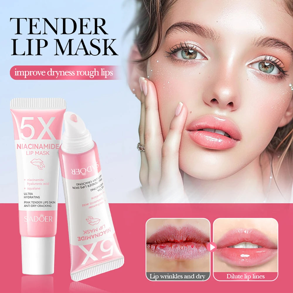 5X Niacinamide Plumping Lip Mask | Deep Hydration Overnight Lip Treatment