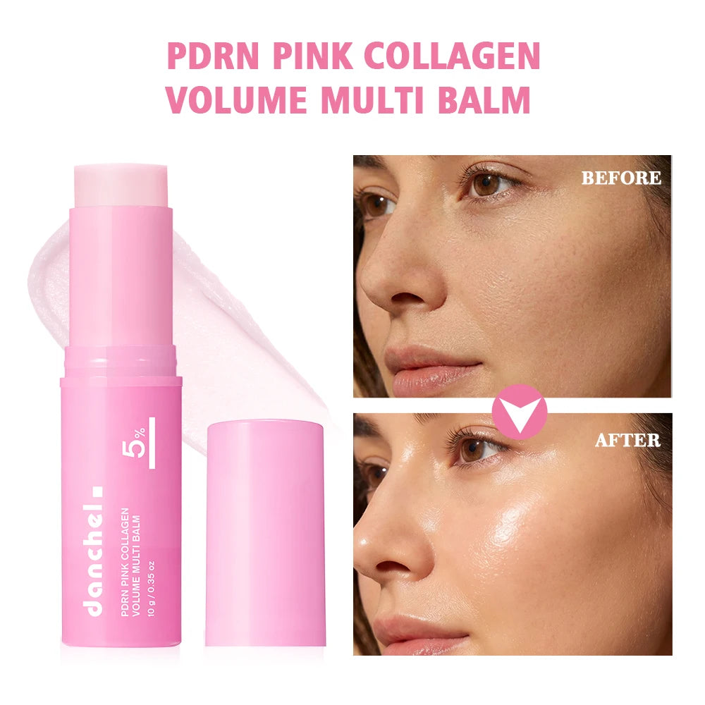 PDRN Pink Volume Balm Firming Stick for Face, Eyes, Neck & Lips