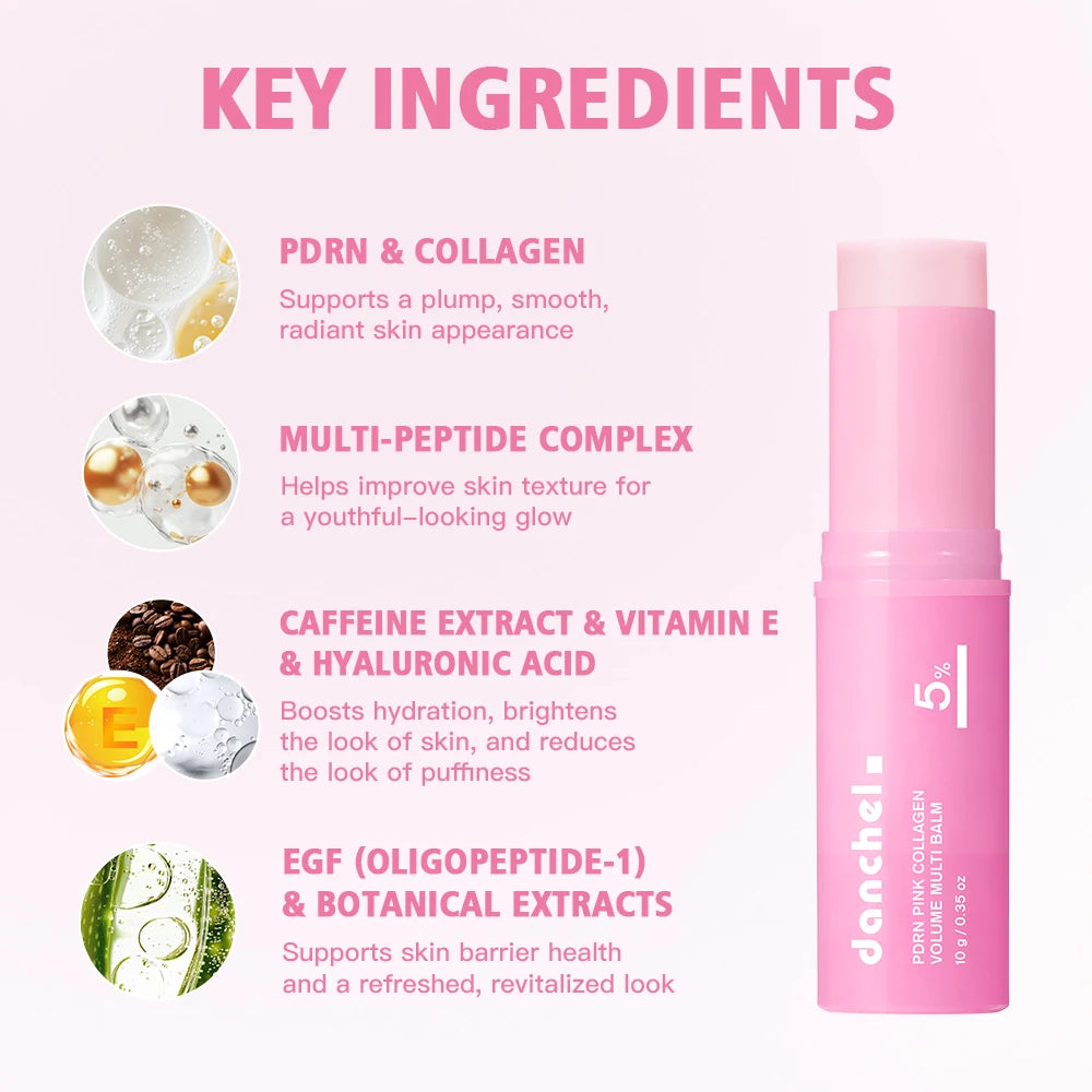 PDRN Pink Volume Balm Firming Stick for Face, Eyes, Neck & Lips
