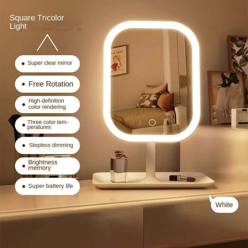 LED Vanity Mirror – Touch Control Makeup Mirror with 3 Light Modes
