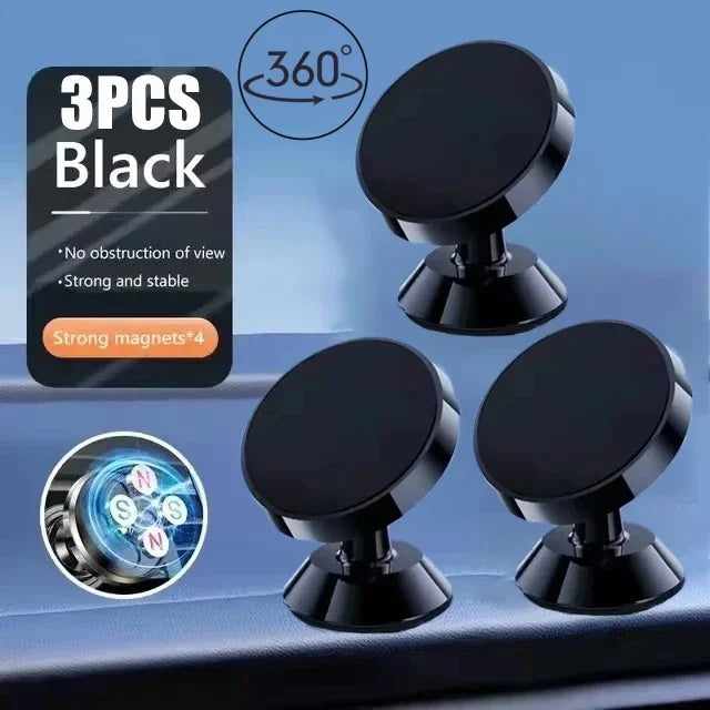 Magnetic Car Phone Mount – Universal Dashboard & Air Vent Holder