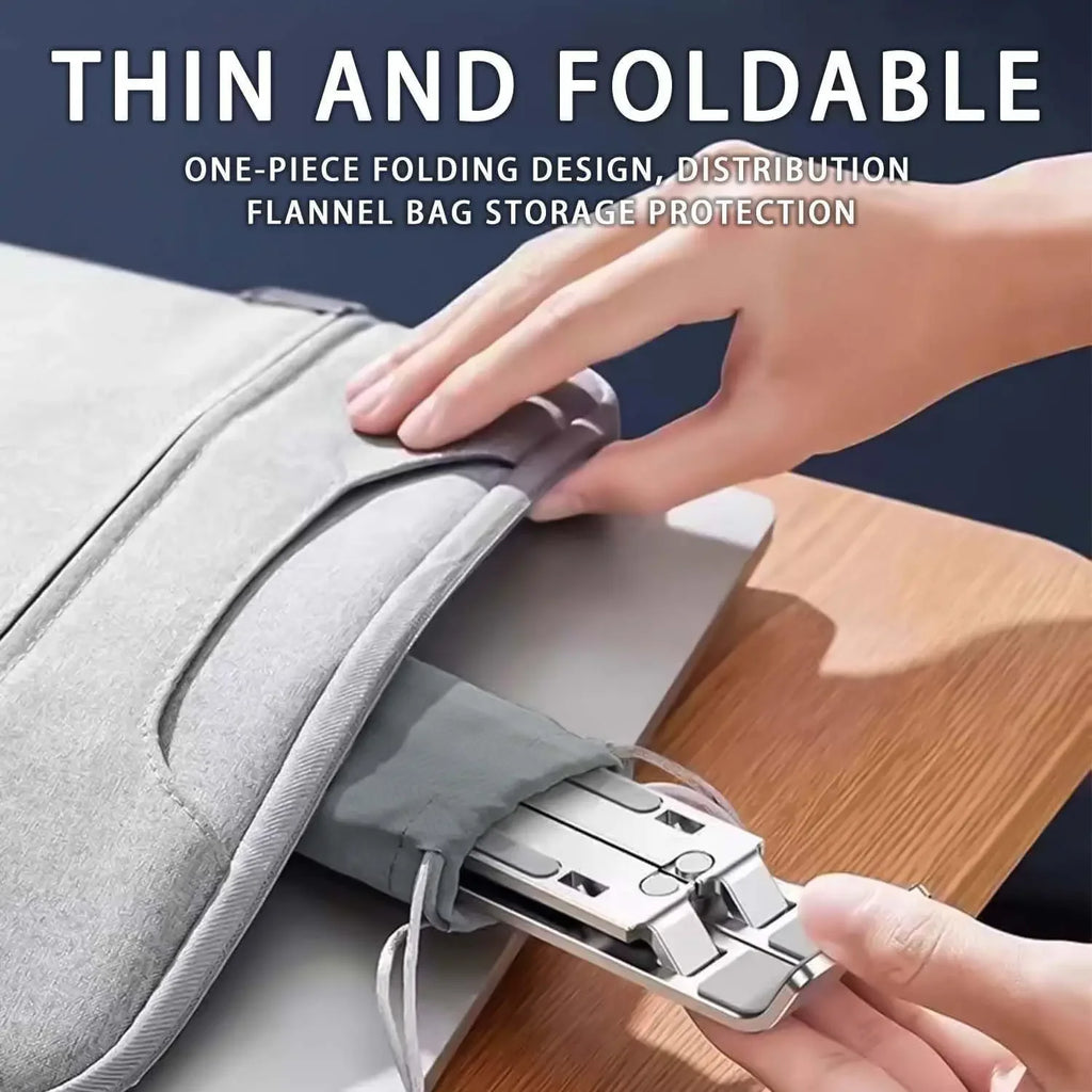 Adjustable Aluminum Laptop Stand – Foldable Ergonomic Stand for 8–16" Laptops