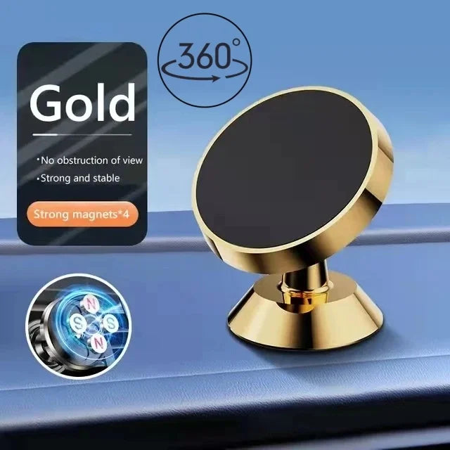 Magnetic Car Phone Mount – Universal Dashboard & Air Vent Holder
