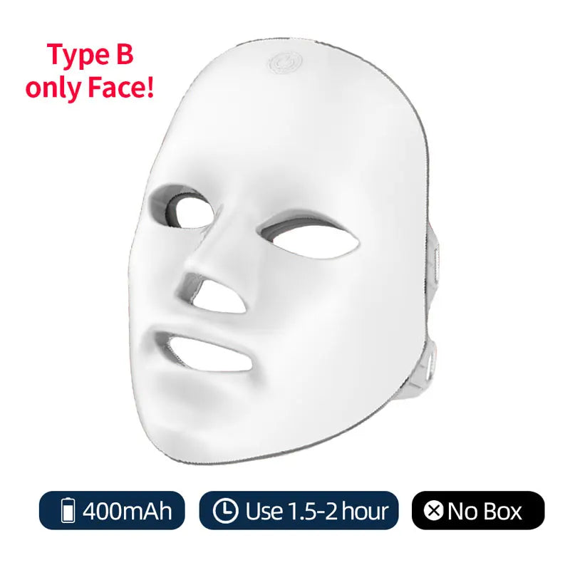 7-Color LED Facial Therapy Mask | At-Home Light Therapy Device