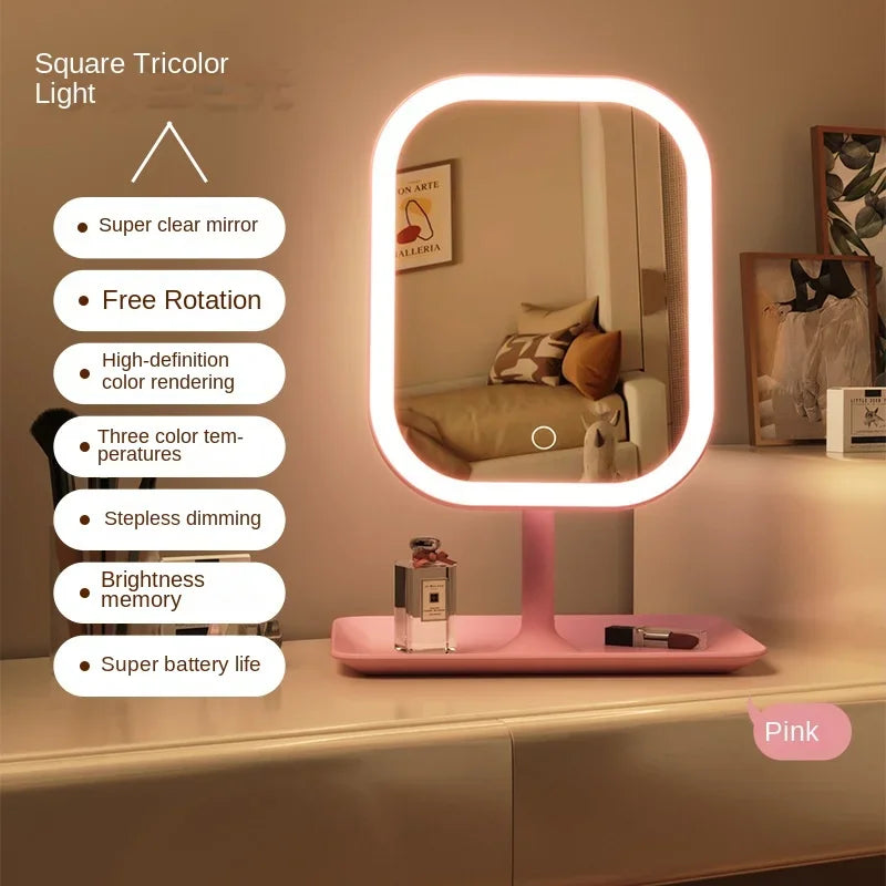 LED Vanity Mirror – Touch Control Makeup Mirror with 3 Light Modes